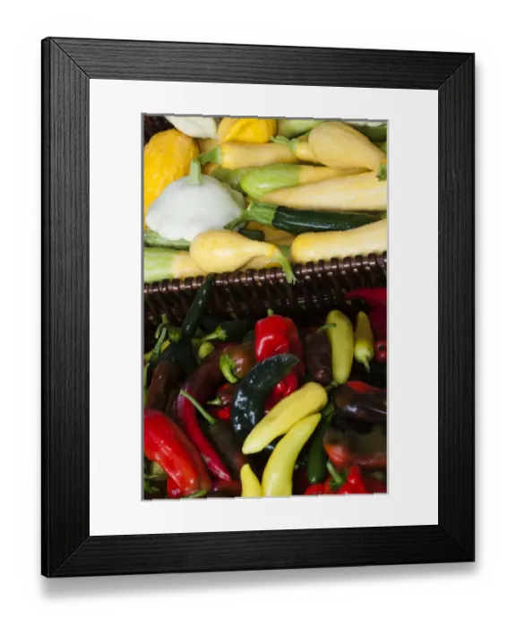 Framed Print : USA; North America; Georgia; Savannah; Fresh colorful organic vegetables at a Farmers Market Framed Print : USA; North America; Georgia; Savannah; Fresh colorful organic vegetables at a Farmers Market