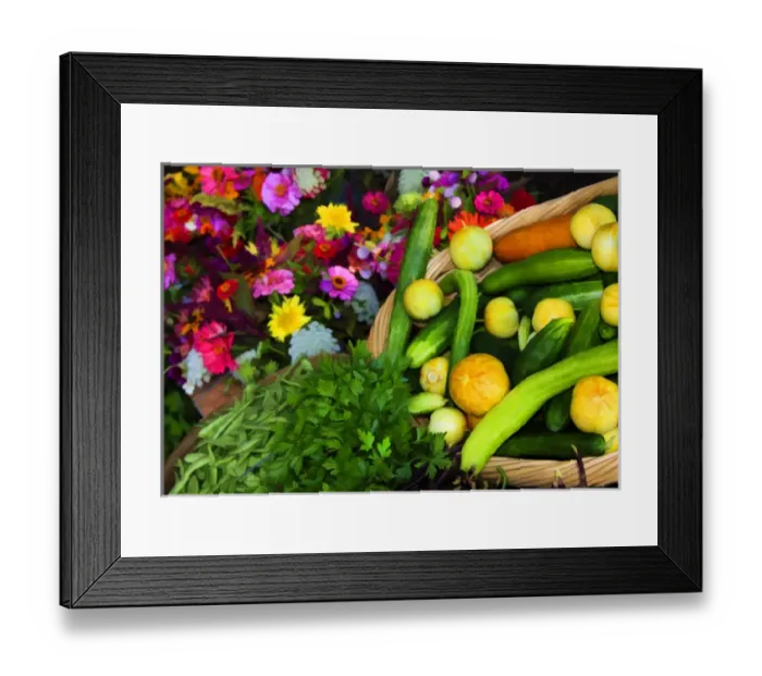 Framed Print : North America, USA, Georgia; Savannah; Flowers, herbs and vegtables at a farmer s Framed Print : North America, USA, Georgia; Savannah; Flowers, herbs and vegtables at a farmer s