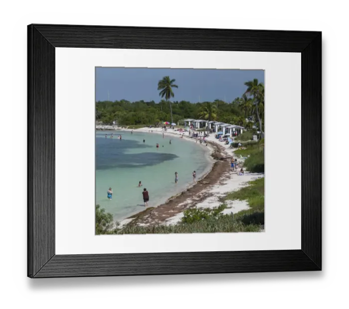 Framed Print : USA, Florida, Bahia Honda State Park. Calusa Beach
