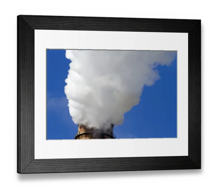 Framed Print : Smoke and steam emission at the TECO Tampa Electric Big Bend Power Station located in Apollo Beach Framed Print : Smoke and steam emission at the TECO Tampa Electric Big Bend Power Station located in Apollo Beach