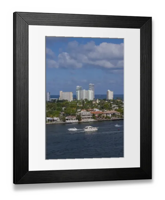 Framed Print : Fort Lauderdale, Port Everglades, Florida, USA, Intracoastal
