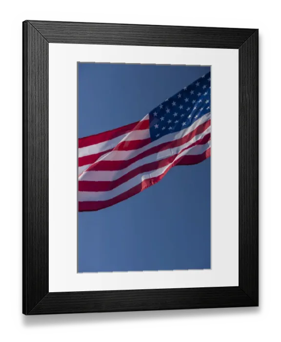 Framed Print : American flag