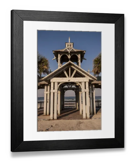 Framed Print : USA, Florida, New Smyrna Beach, boardwalk Framed Print : USA, Florida, New Smyrna Beach, boardwalk