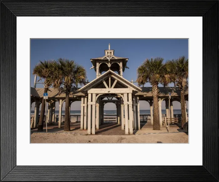 Framed Print : USA, Florida, New Smyrna Beach, boardwalk Framed Print : USA, Florida, New Smyrna Beach, boardwalk