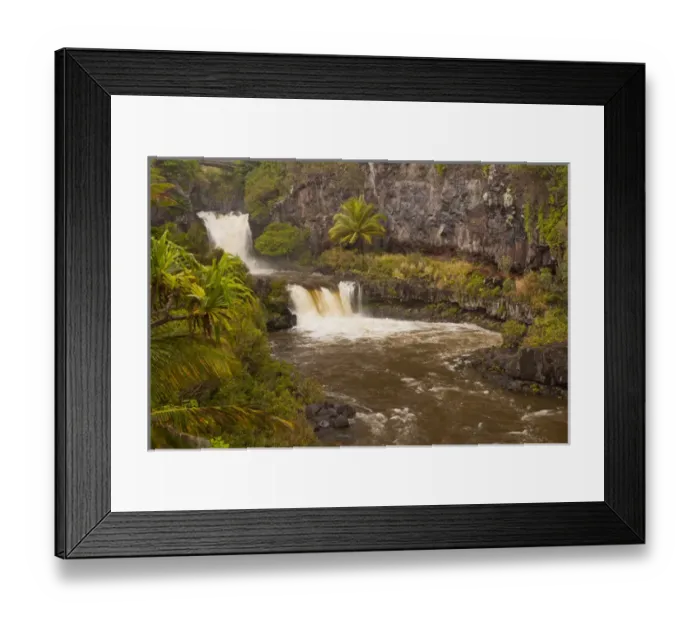 Framed Print : USA, Hawaii, Maui, Haleakala National Park. Ohe o Gulch and Seven Sacred Pools Framed Print : USA, Hawaii, Maui, Haleakala National Park. Ohe o Gulch and Seven Sacred Pools