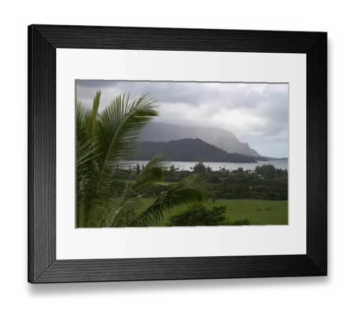 Framed Print : Hanalei Bay on the north shore of Kauai island, Hawaii, USA Framed Print : Hanalei Bay on the north shore of Kauai island, Hawaii, USA