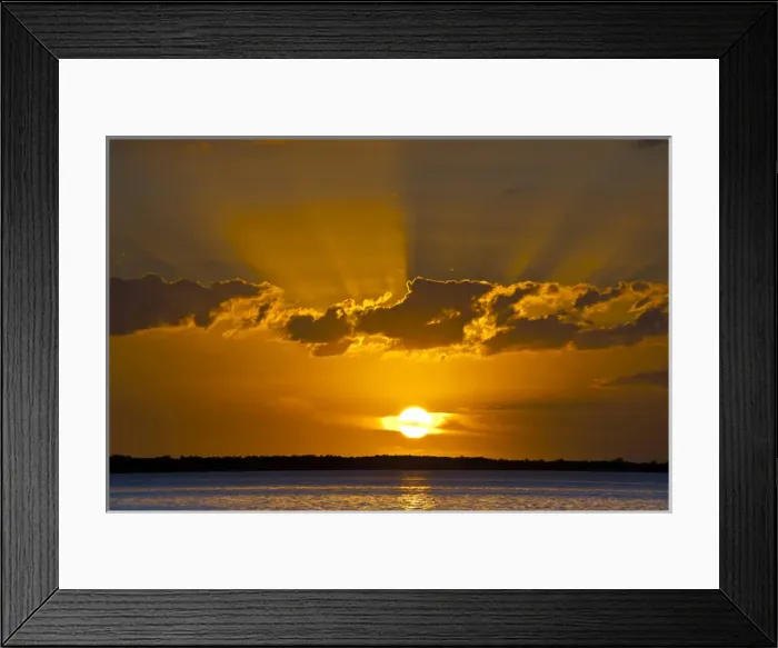 Framed Print : USA, Florida, Key West. Vivid sunset on Floridas Key West