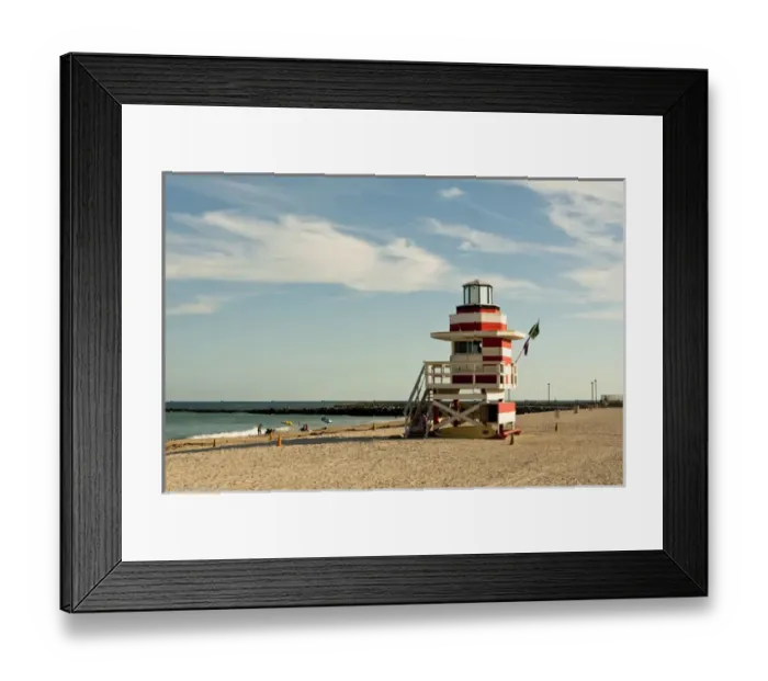 Framed Print : USA, Florida, Miami, South Beach. Lifeguard station on South Beach Framed Print : USA, Florida, Miami, South Beach. Lifeguard station on South Beach