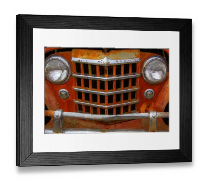 Framed Print : North America, USA, Georgia; Grill of rusted car at Old Car City Framed Print : North America, USA, Georgia; Grill of rusted car at Old Car City