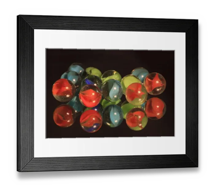 Framed Print : North America, USA, Georgia; Savannah; Abstract reflections of marbles Framed Print : North America, USA, Georgia; Savannah; Abstract reflections of marbles