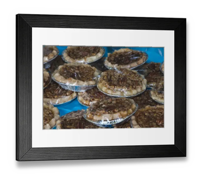 Framed Print : USA; North America; Georgia; Savannah; Home made pecan pies at a Farmers Market Framed Print : USA; North America; Georgia; Savannah; Home made pecan pies at a Farmers Market