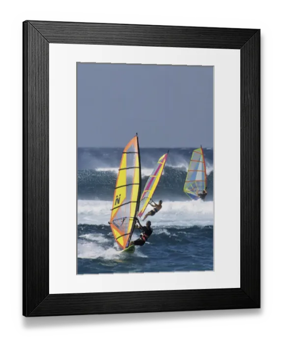 Framed Print : USA, Maui, Hawaii, Sunset, Windsurfing, Ocean Framed Print : USA, Maui, Hawaii, Sunset, Windsurfing, Ocean