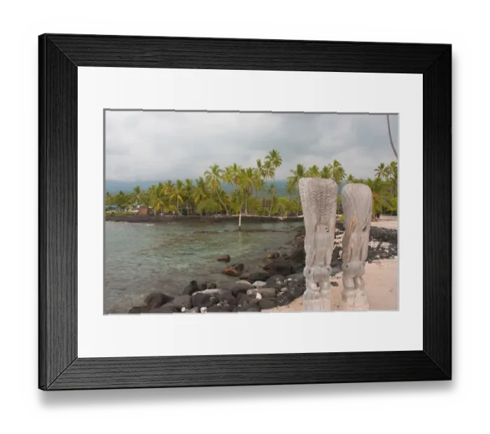 Framed Print : Hawaii, Big Island, South Kona, Pu uhonua o Honaunau National Historical Park Framed Print : Hawaii, Big Island, South Kona, Pu uhonua o Honaunau National Historical Park