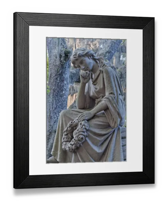 Framed Print : USA, GA, Savannah, Bonaventure Cemetary, Tomb Statue Framed Print : USA, GA, Savannah, Bonaventure Cemetary, Tomb Statue