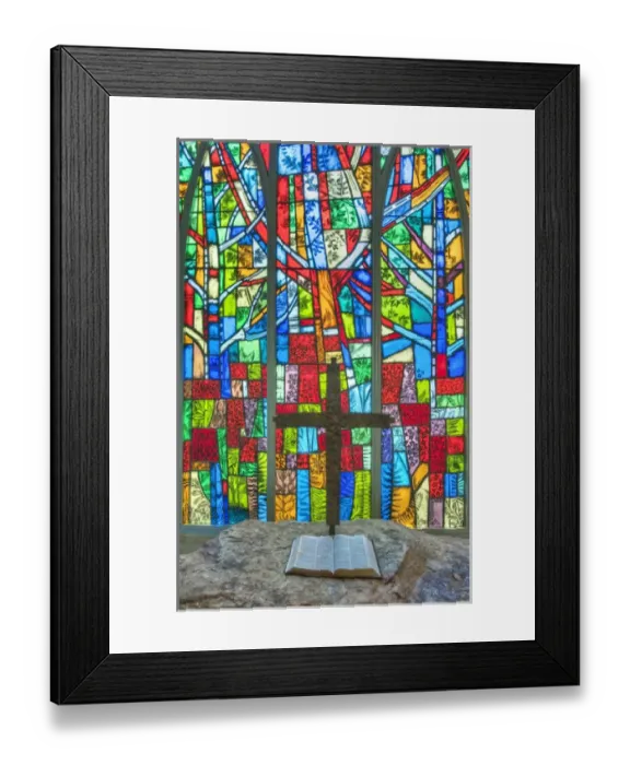 Framed Print : USA, GA, Pine Mountain, Callaway Gardens, Ida Cason Callaway Memorial Chapel