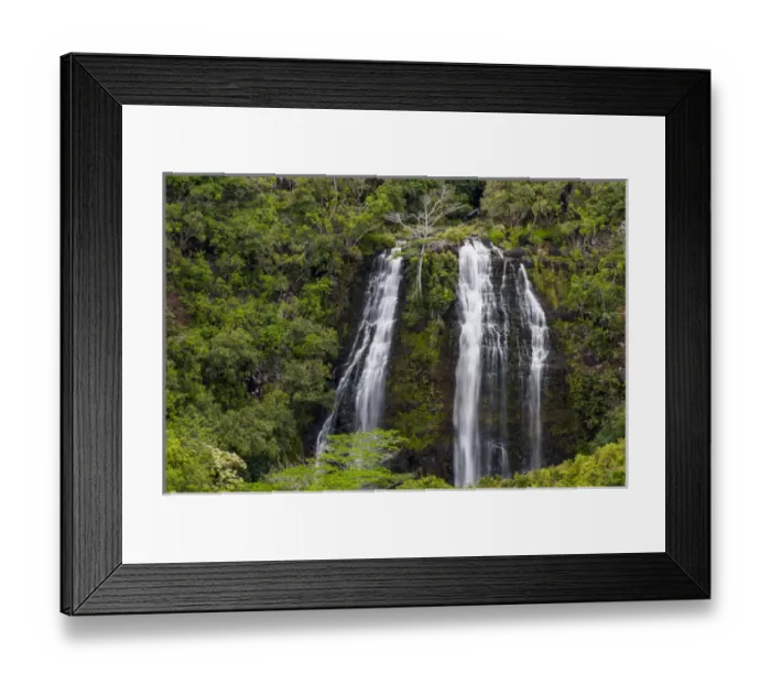 Framed Print : Opaekaa Falls, Kauai, Hawaii Framed Print : Opaekaa Falls, Kauai, Hawaii