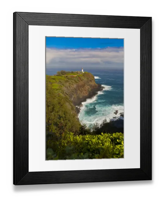 Framed Print : USA, Hawaii, Kauai. Kilauea Lighthouse on the islands North Shore. Credit as