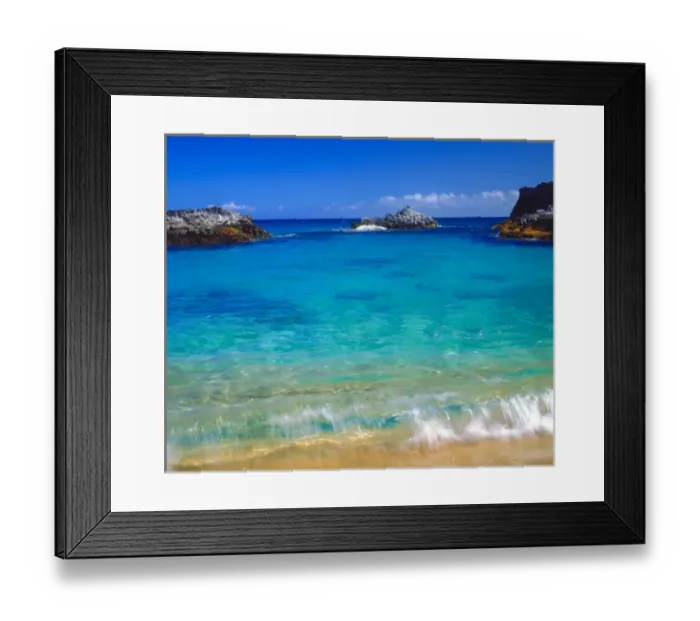 Framed Print : USA, Hawaii, A wave breaks on a beah on Kauai, HI Framed Print : USA, Hawaii, A wave breaks on a beah on Kauai, HI
