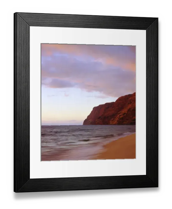Framed Print : USA; Kauai; Hawaii. ; Dusk on the Na Pali Coast Framed Print : USA; Kauai; Hawaii. ; Dusk on the Na Pali Coast