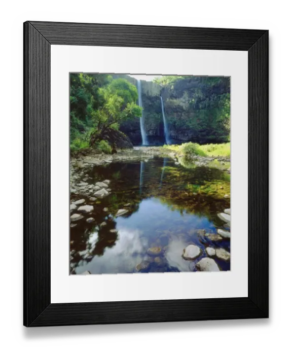 Framed Print : USA, Kauai, Hawaii. Wailua Falls Framed Print : USA, Kauai, Hawaii. Wailua Falls