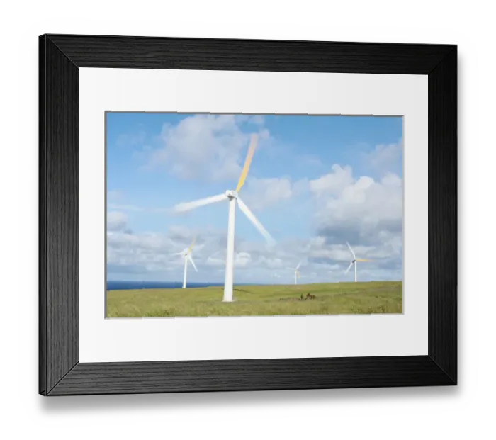 Framed Print : USA, HI, Kohala, Wind Turbines Framed Print : USA, HI, Kohala, Wind Turbines