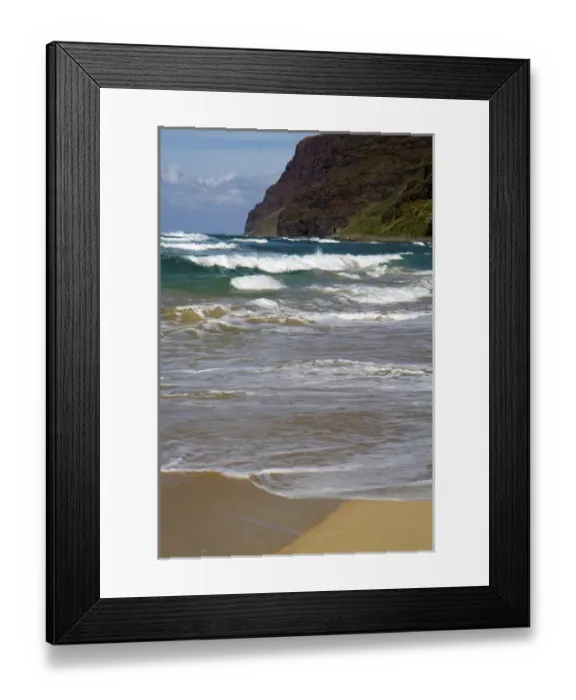 Framed Print : Polihale Beach and State Park located on the western side of the island of Kauai Framed Print : Polihale Beach and State Park located on the western side of the island of Kauai