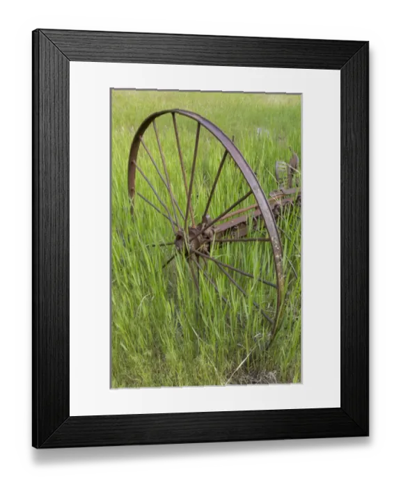 Framed Print : USA, Idaho. Abandoned farm equipment in Frank Church River of No Return Wilderness Framed Print : USA, Idaho. Abandoned farm equipment in Frank Church River of No Return Wilderness