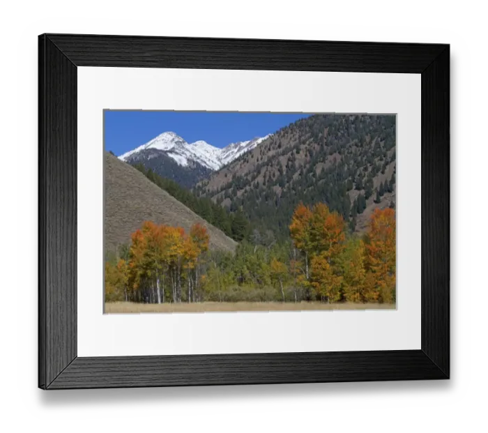 Framed Print : The Pioneer Mountains near Sun Valley, Idaho, USA