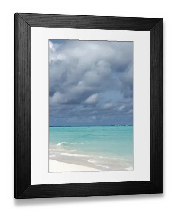 Framed Print : Seascape - the tourquise of the sea reflected on the clouds was one of the most efficient Framed Print : Seascape - the tourquise of the sea reflected on the clouds was one of the most efficient