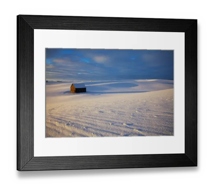 Framed Print : North America; USA; Idaho; Small Barn in snow covered Field Framed Print : North America; USA; Idaho; Small Barn in snow covered Field