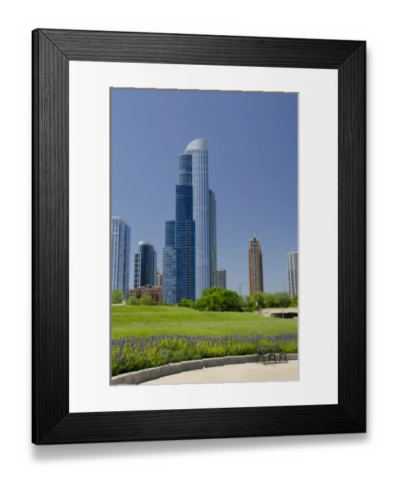 Framed Print : Illinois, Chicago. Modern city skyline Framed Print : Illinois, Chicago. Modern city skyline