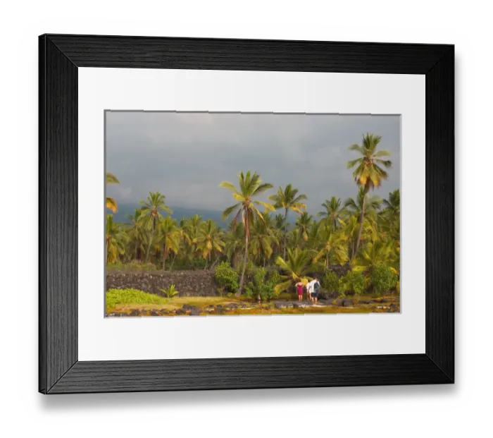 Framed Print : Hawaii, Big Island, South Kona, Pu uhonua o Honaunau National Historical Park Framed Print : Hawaii, Big Island, South Kona, Pu uhonua o Honaunau National Historical Park