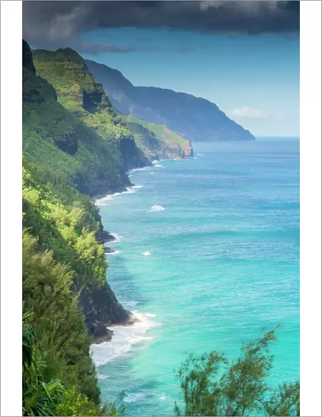 Hawaii, Kauai, Napali, Napali Coast State Park, Pacific Ocean, coast