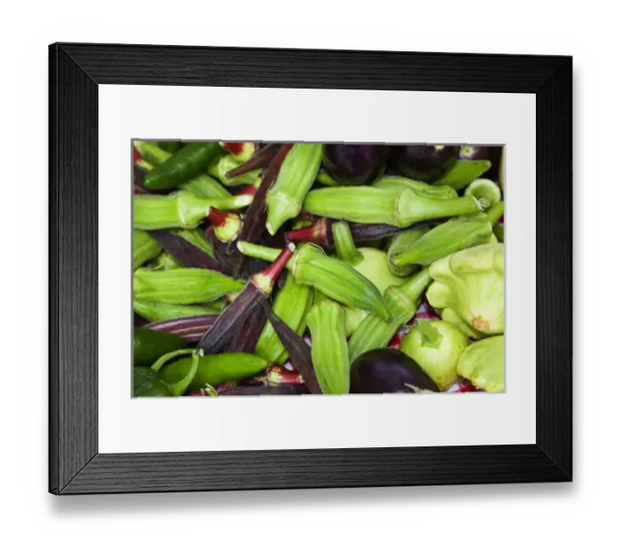 Framed Print : USA; North America; Georgia; Savannah; Fresh organic vegetables at a Farmers Market Framed Print : USA; North America; Georgia; Savannah; Fresh organic vegetables at a Farmers Market