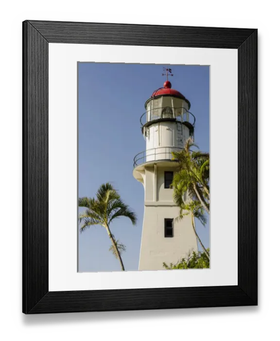 Framed Print : Diamond Head Lighthouse, Diamond Head State Monument (Leahi Crater), Honolulu, Oahu Framed Print : Diamond Head Lighthouse, Diamond Head State Monument (Leahi Crater), Honolulu, Oahu