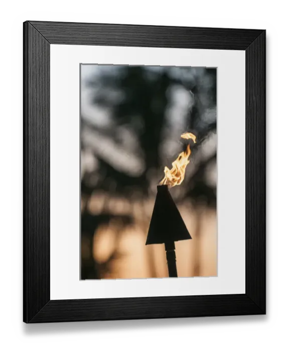 Framed Print : Tiki torches at Sunset on Poipu beach Kauai, Hawaii Framed Print : Tiki torches at Sunset on Poipu beach Kauai, Hawaii