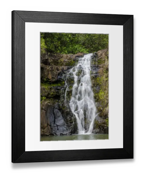 Framed Print : Waimea Falls, Waimea Valley Audubon Park, North Shore, Oahu, Hawaii Framed Print : Waimea Falls, Waimea Valley Audubon Park, North Shore, Oahu, Hawaii