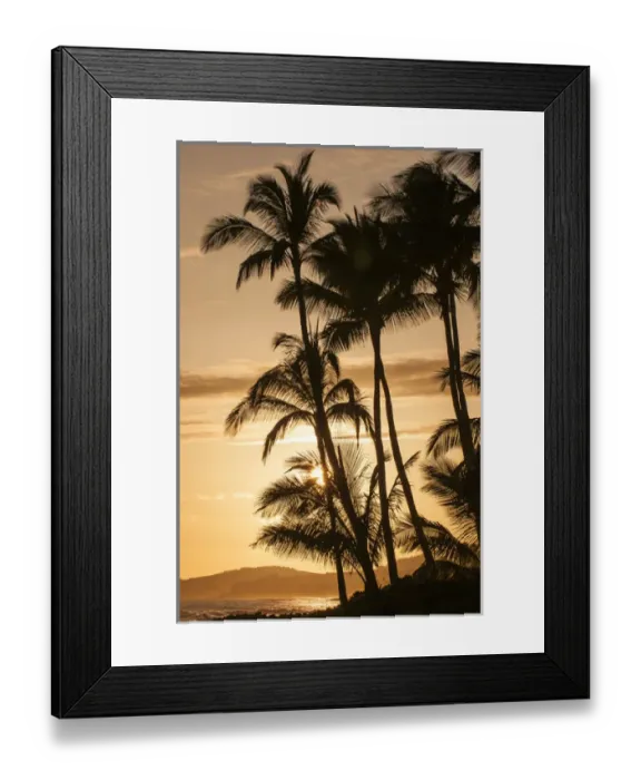 Framed Print : Sunset at Poipu beach Kauai, Hawaii Framed Print : Sunset at Poipu beach Kauai, Hawaii