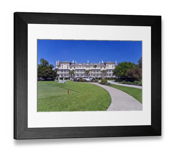 Framed Print : USA, GA, Jekyll Island, Jekyll Island Club Historic District