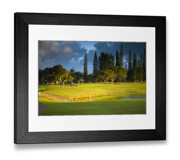 Framed Print : Kauai, Hawaii, USA. The Makai golf course in Princeville is set along a stunning Framed Print : Kauai, Hawaii, USA. The Makai golf course in Princeville is set along a stunning