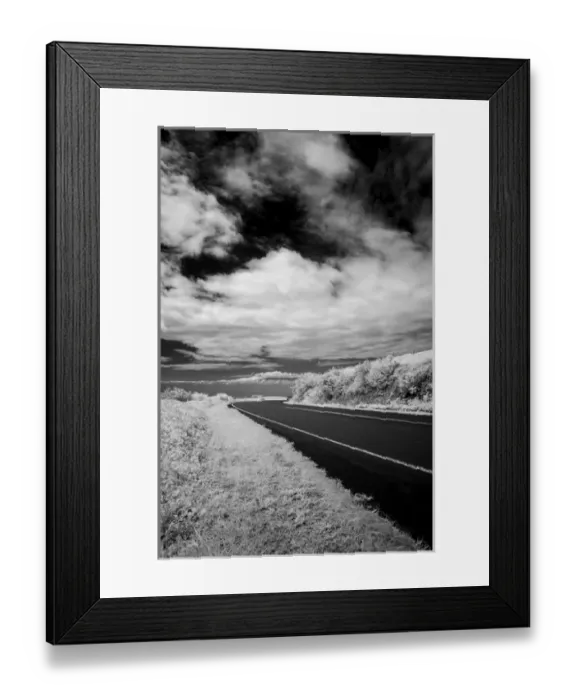 Framed Print : Kohala mountain road disappears in the distance, The Big Island, Hawaii, USA