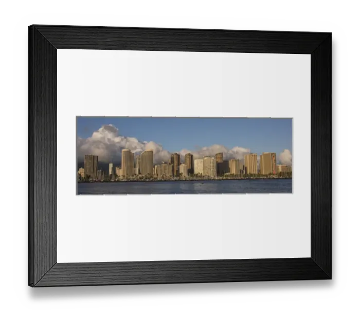 Framed Print : USA, Hawaii, Oahu, Honolulu cityscape Framed Print : USA, Hawaii, Oahu, Honolulu cityscape