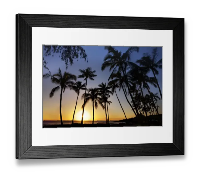 Framed Print : Hawian Islands; USA; Kauai; Sunset on the Westside of Maui Framed Print : Hawian Islands; USA; Kauai; Sunset on the Westside of Maui