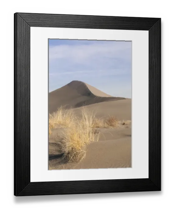 Framed Print : Sand dune formations. Bruneau Dunes State Park, ID