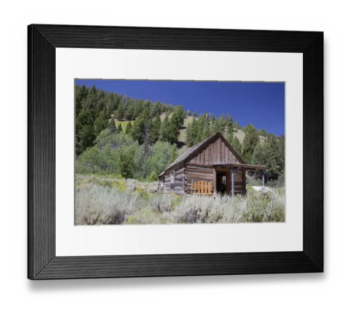 Framed Print : ID, Custer, (1880s gold mining town) Miners Cabin Framed Print : ID, Custer, (1880s gold mining town) Miners Cabin