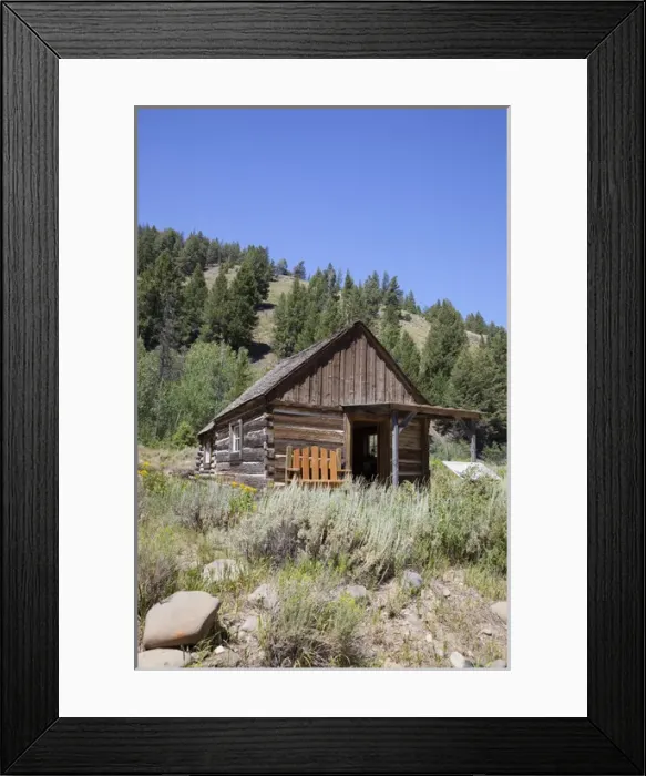 Framed Print : ID, Custer, (1880s gold mining town) Miners Cabin Framed Print : ID, Custer, (1880s gold mining town) Miners Cabin