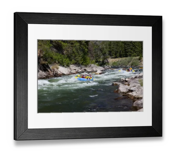Framed Print : ID, near Stanley, Salmon River, Whitewater rafting Framed Print : ID, near Stanley, Salmon River, Whitewater rafting