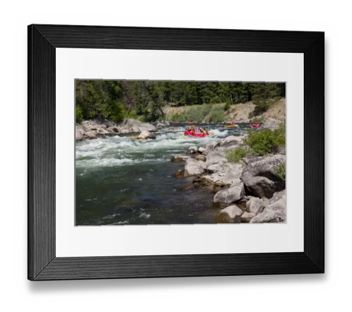 Framed Print : ID, near Stanley, Salmon River, Whitewater rafting Framed Print : ID, near Stanley, Salmon River, Whitewater rafting