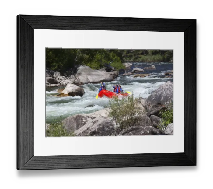 Framed Print : ID, near Stanley, Salmon River, Whitewater rafting Framed Print : ID, near Stanley, Salmon River, Whitewater rafting