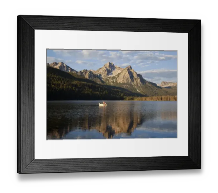 Framed Print : ID, Sawtooth National Recreation Area, Stanley Lake and McGowan Peak Framed Print : ID, Sawtooth National Recreation Area, Stanley Lake and McGowan Peak